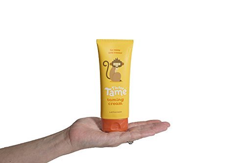 T is for Tame - Hair Taming Cream for Kids, All-Natural for Frizz & Flyaways, Coconut Oil, Leave-in Cream for Babies & Toddlers, Straight or Curly