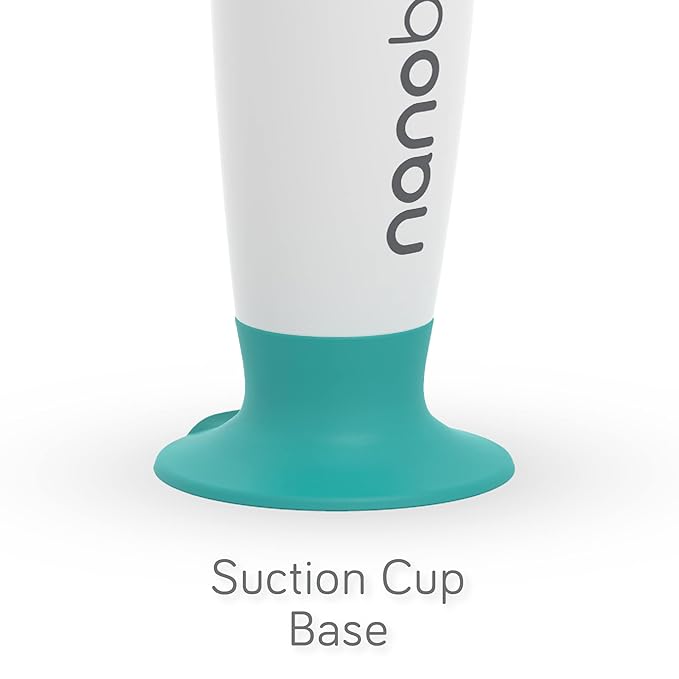 Nanobebe Electric Bottle Brush Cleaner – Baby Bottle Brush Electric Scrubber for Cleaning Brush for Baby Bottles - Rechargeable, Includes Replaceable Brush Head