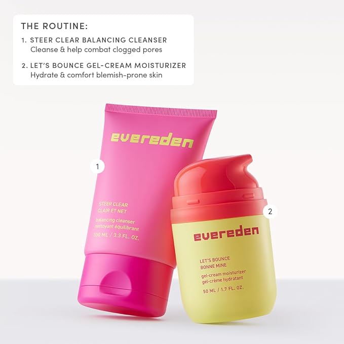 Evereden Steer Clear Balancing Jelly Cleanser: Clean & Vegan Teen Skin Care for Oily & Pimple-Prone Skin - Pre Teen Face Wash - Gently Cleanses Pores Without Drying