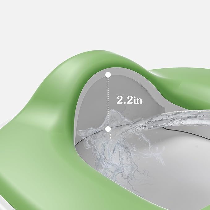 3-in-1 Potty Training Toilet, Portable Potty, Potty Training Seat and Toddler Step Stool, Easy Setup and Clean, Anti-Slip Toddler Potty Trainer for Boy Girl,Green