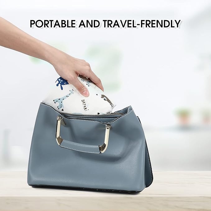 Baby Diaper Changing Pad, 21 5/8" x 31.5" Waterproof Changing Pad Liners - Reusable Soft and Absorbent Portable Changing Mat(Giraffe1PCS)