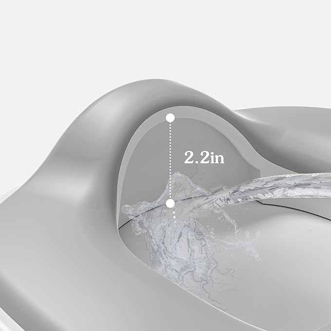 3-in-1 Potty Training Toilet, Portable Potty, Potty Training Seat and Toddler Step Stool, Easy Setup and Clean, Anti-Slip Toddler Potty Trainer for Boy Girl,Grey