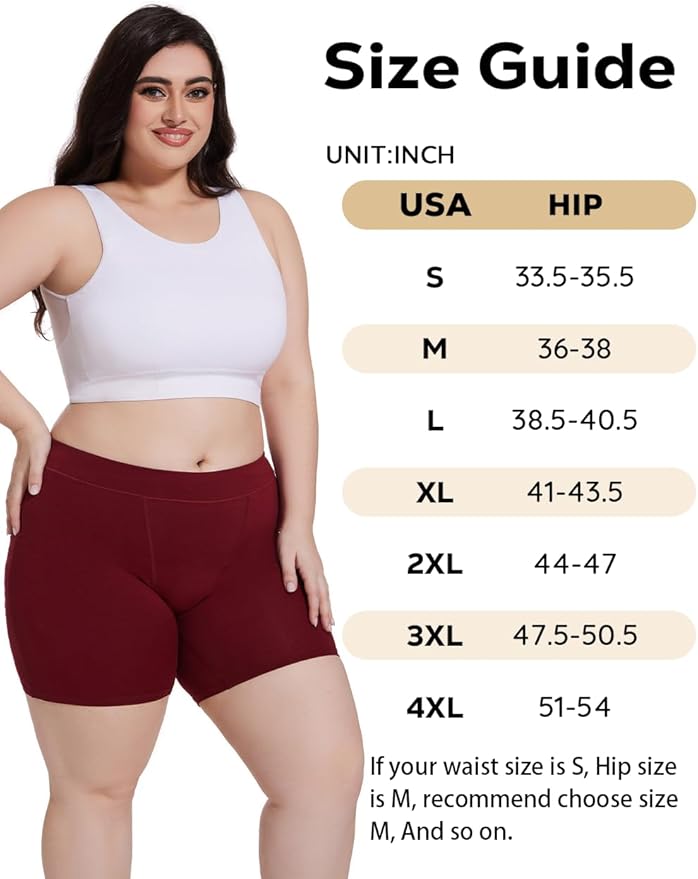 Incontinence Underwear for Women Washable Period Boxers Briefs Heavy Flow Leakproof Overnight High Absorbency Menstrual Postpartum Bladder Control Boyshorts Panties Large Pack of 2