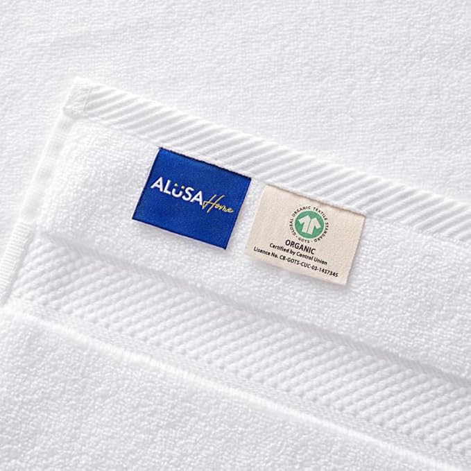 100% Organic Luxury Bath Sheets - GOTS Certified - Extra Large 35x70 Inches (Pack of 2) Zero-Twist, Long-Staple Cotton Bath Sheet Set (Pewter Grey)