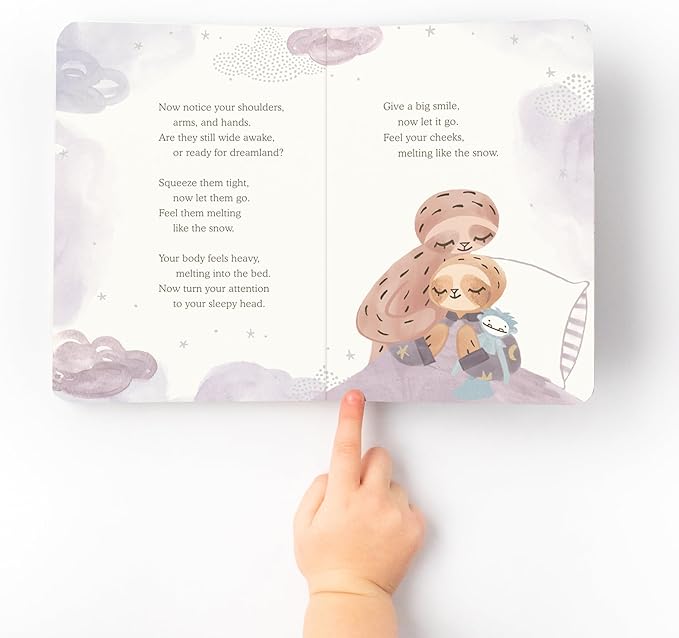 Slumberkins Sloth Snuggler & 2 Board Books Complete Set Bundle | Promotes Routines, Relaxation & Coping Skills | Social Emotional Learning Soft Plush Animal (Sloth Snuggler Plush + 2 Board Books)