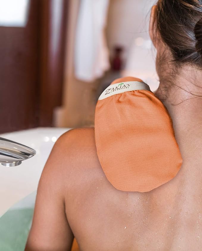 Moroccan Hammam Spa Rejuvinating Ritual Beauty Skincare Kit - 6 piece, Moroccan Orange Blossom Black Soap, Body Clay, Argan Oil, Pure & Natural, Purifying, Cleansing, exfoliating for every skin type.