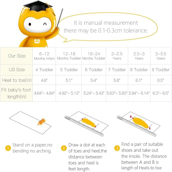 BMCiTYBM Baby Shoes Boy Girl Infant Sneakers Non-Slip First Walkers 6 9 12 18 24 Months
