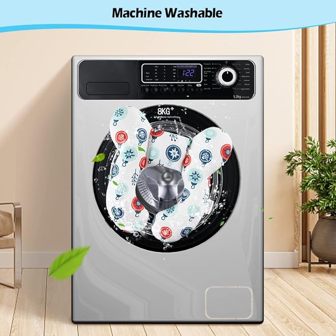 KAKIBLIN Baby Travel Pillow for Head and Neck, Upgraded Head Support Pillow, Baby Neck Pillows for Car Seat,Pushchair,Travel,(Cross)