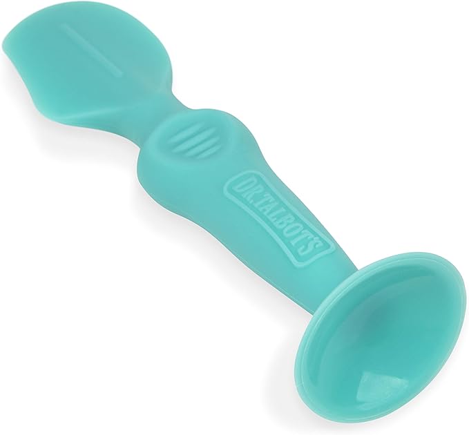 Dr. Talbot's Diaper Cream Brush for Babies - Diaper Rash Cream Applicator with Suction Base and Hygienic Case - Mini Size - Aqua Blue