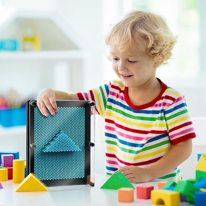3D Pin Art Sensory Toys for Kids 5-7, Pin Art Board Impression Sensory Toys for Kids with Autism, Autism Gifts for Autistic Children Age 3, 4, 5, 6, 7, 8, 9, 10+ Years Old Boys Girls