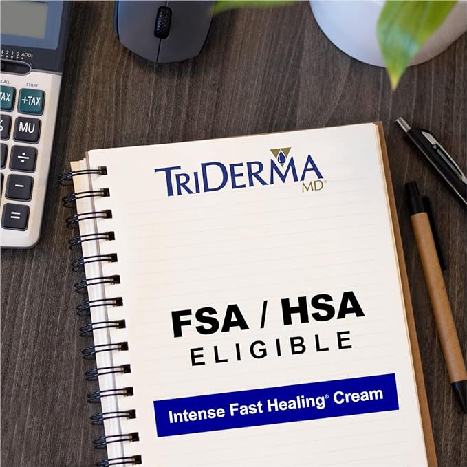 TriDerma Intense Fast Healing Cream, Decreases Healing Time for Minor Irritations, Rashes, Scrapes, Cuts 4 Ounces