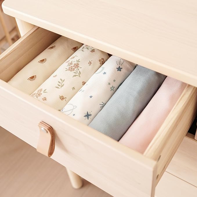 Konssy Knit Baby Blanket 2 Pack, Soft Ribbed Swaddle Receiving Blankets for Boys & Girls, Lightweight Cozy Swaddling Wrap for Newborns, Infants, & Toddlers, 33x42 Inch (Blossom,Pink)