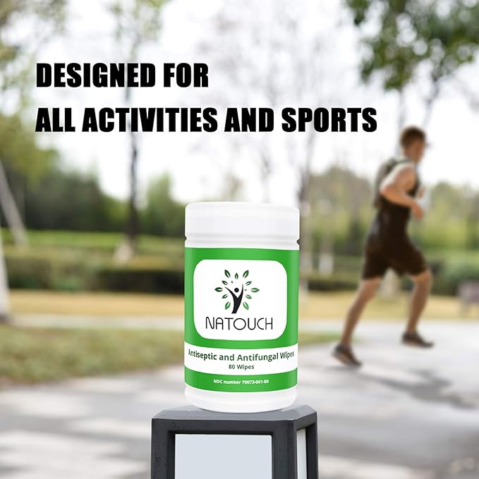 Body Wipes, Curing and Conditioning Skin camp wipes help Athletes Foot, Jock Itch, Ringworm. Rinse Free Gym Wipes for Wrestling Martial Arts