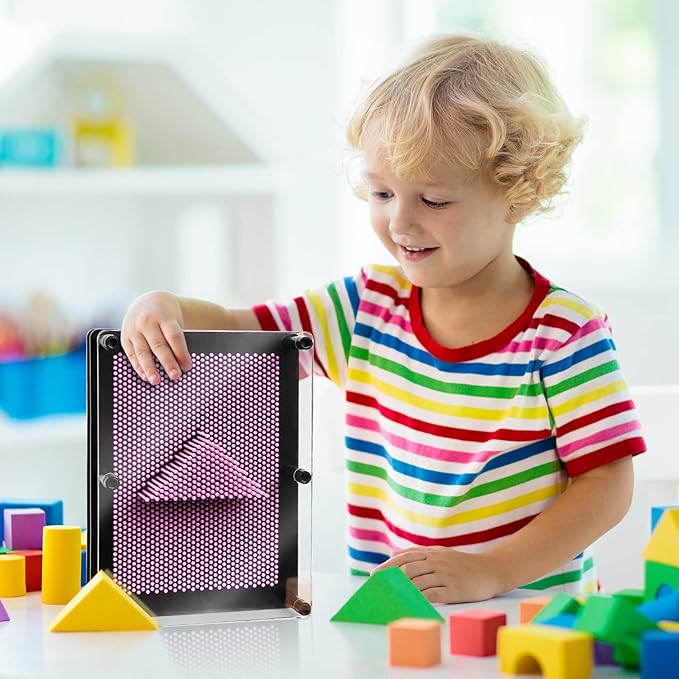 3D Pin Art Sensory Toys for Kids 5-7, Pin Art Board Impression Sensory Toys for Kids with Autism, Autism Gifts for Autistic Children Age 3, 4, 5, 6, 7, 8, 9, 10+ Years Old Boys Girls