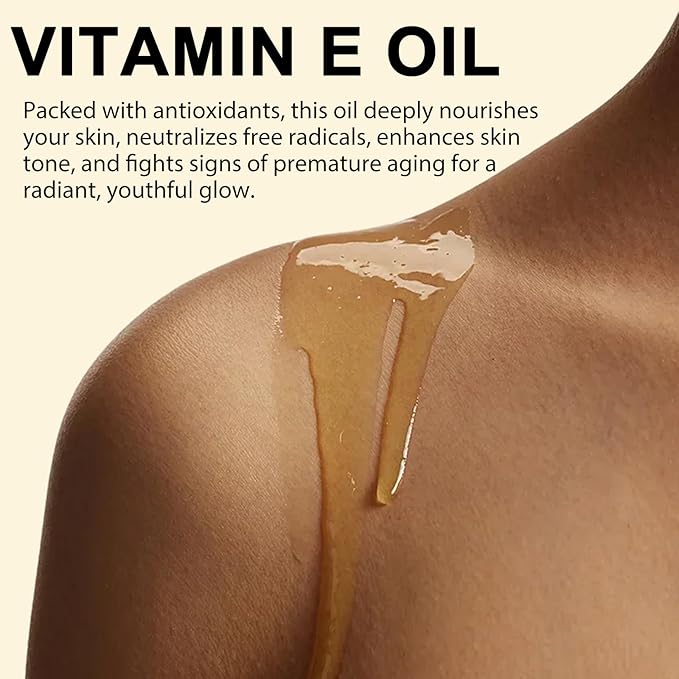 2 Pack Pure Vitamin E Oil, 75,000 IU Ultra Concentrated & Natural for Stretch Mark/Scars Treatment, Smoothing & Moisturizing Skin & Hair & Cuticles, Cold Pressed/Hexane Free/Non-GMO, 60ML/2Fl Oz