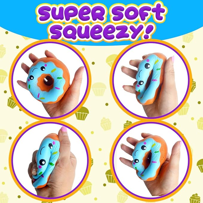 Insnug Paint Your Own Squishies Kit - Sensory Toys Squishy Painting Kit Stress Relief Squishies for Girl Kids Age 4 6 8 10 Slow Rising Squeeze Autism Toys Unicorn Gift Ice Cream Cake Milk Shake Donut