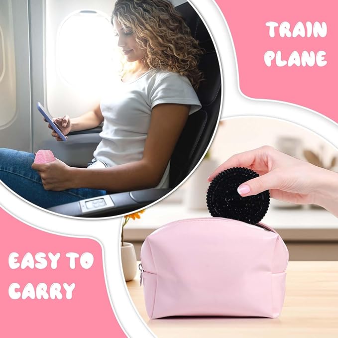 Sticky Cookie Squishies Fidget Toys Adults, Squeeze Toys Sensory Toys for Kids with Autism, Stress Balls for Adults Fidgets Birthday Gifts Party Favors for Kids(12 Pack Pink Black Green Purple)