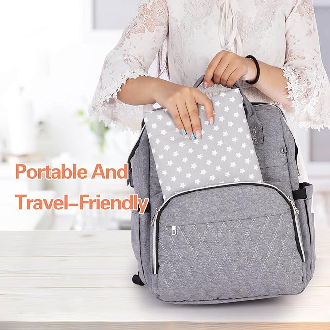 Baby Diaper Changing Pad, 21 5/8" x 31.5" Waterproof Changing Pad Liners 2Pack - Reusable Soft and Absorbent Portable Changing Mat(Star2PCS)