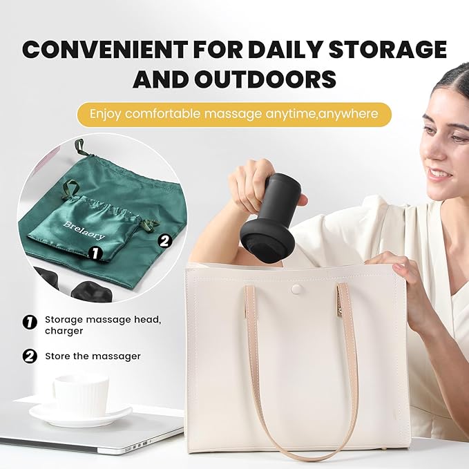 Portable Cellulite & Fat Massager - Handheld Cordless Body Sculpting Machine for Lymphatic Drainage, Stomach, Thighs, Butt, Neck - Women & Men