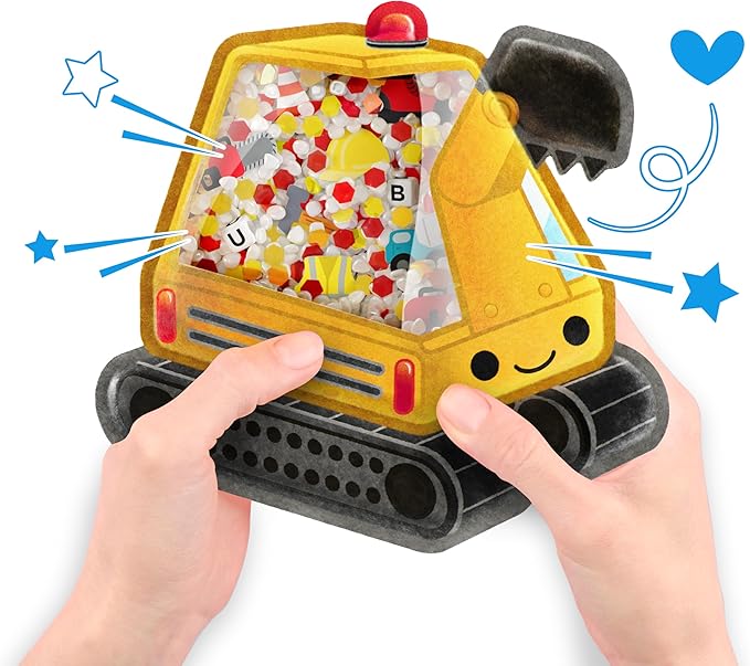 BIZYBOO - The Original Seek & Find Plush - Hidden Object Search Problem Solving Educational Matching Game for Kids 2 and Up (Scoops)