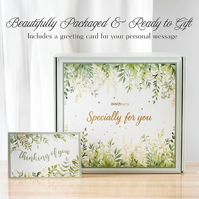 InnoBeta Personalized Gift Baskets for Women who Have Everything, Unique Gifts for Her on Birthdays, Christmas, Useful Self Care Package, S