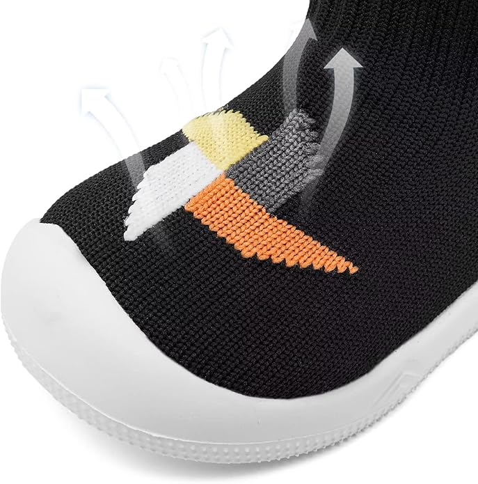 Eashi Baby Boy Girl Non-Skid Indoor Infant Walking Shoes Breathable Warm Elastic Sock Shoes with Memory Sole Protect Toes Outdoor Sneakers