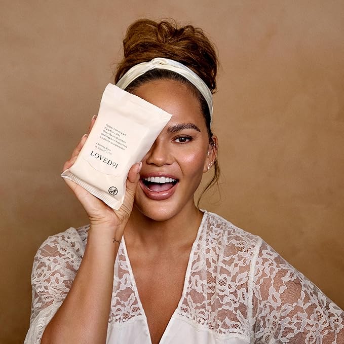 Loved01 Face & Body Salicylic Acid Exfoliating Cleansing Wipes, John Legend Skincare, Oil & Fragrance-Free, No-Rinse, Suitable for Blemish-Prone Skin, 3-Pack (72 wipes)