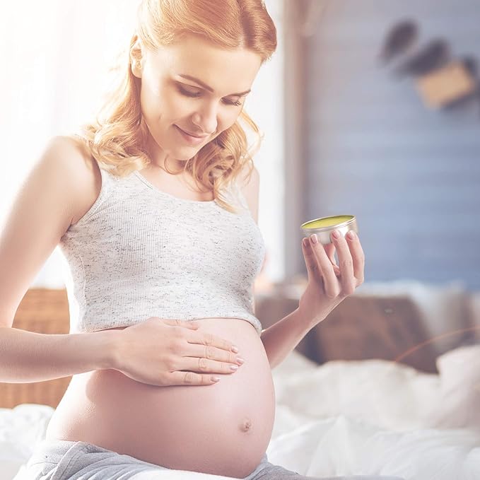 Organic Belly Balm - Natural, Made in USA, & USDA Certified Stretch Mark Cream to Moisturize, Protect, & Heal Skin Before & After Arrival