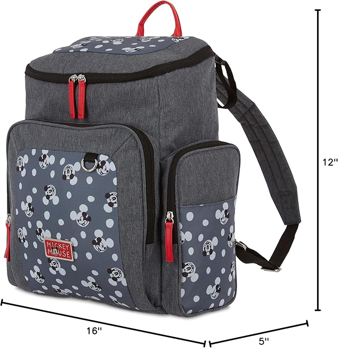 Disney Baby Diaper Bag, Mickey Mouse Jartop, Backpack