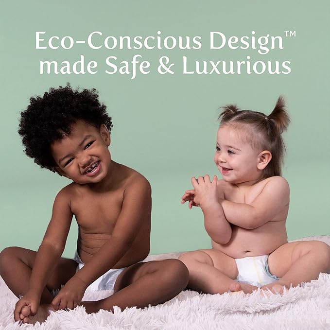 Earth & Eden Sensitive | Eco-Conscious & Hypoallergenic Diapers | Size 7 | 80 Count
