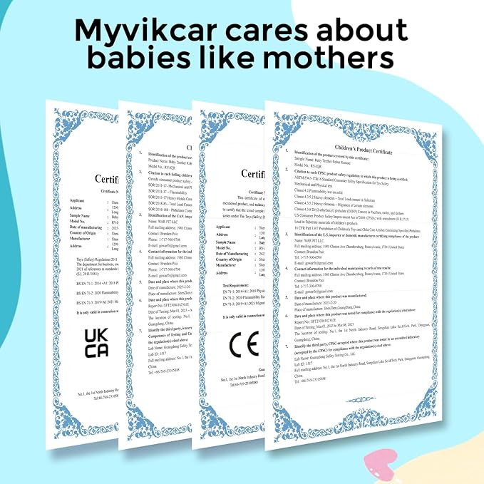 Vibrating Sensory Chew Toy,Teething Stars Support Autism &Toddler Travel Essentials,Gifts Idea for Babies 6-18 Months (Blue)