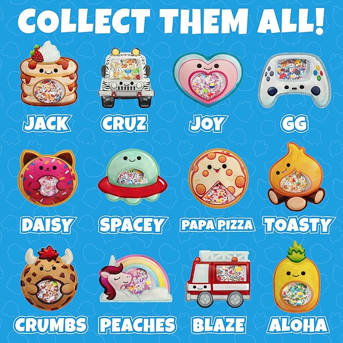 BIZYBOO - The Original Seek & Find Plush - Hidden Object Search Problem Solving Educational Matching Game for Kids 2 and Up - 2 Pack (Jack & Spacey)