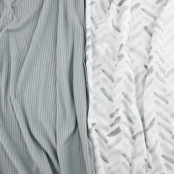 Viviland Jersey Swaddle Blanket, Ultra Soft Stretchy Receiving Blanket, Newborn Swaddle Wrap for Boys & Girls, 40 x 30 inches, 2 Pcs