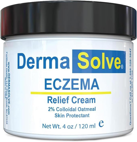 Dermasolve Full Body Eczema Relief Lotion Cream - Flare Control Therapy Balm That Protects, Moisturizes, and Repairs Skin Kids, Babies & Adults - Steroid Free (4 Fl Oz, 1)
