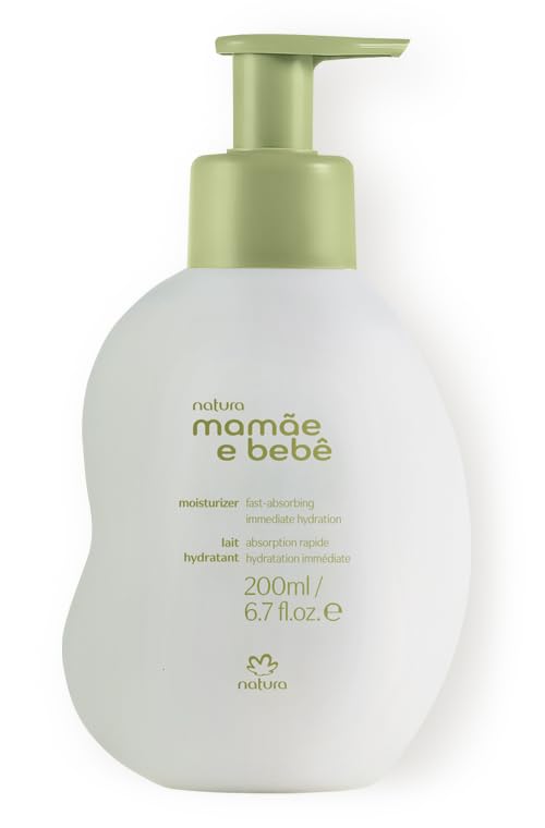 Natura – Mom & Baby Triple Care Set – Brazilian, Vegan, Hypoallergenic & Dermatologist Tested – Moisturizer, Cleanser & Cologne – Mom & Baby Bath & Body Essentials