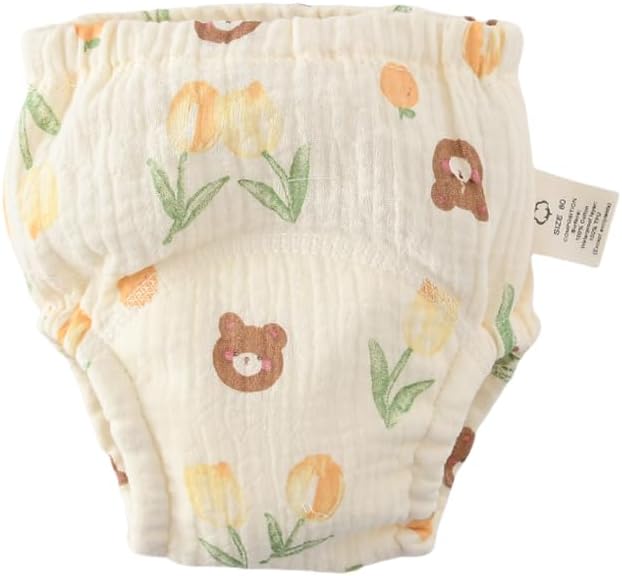 Baby Training Underpants,Soft Cotton Absorbent Potty Training Underwear For Baby Boys And Girls 6 Pack