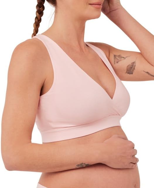 Pact Organic Cotton Maternity Nursing Bralette for Breastfeeding - Stretchy, Wireless