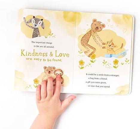 Slumberkins Honey Bear Snuggler & 2 Board Books Complete Set Bundle | Promotes Gratitude, Respect & Sharing | Social Emotional Tools for Ages 0+ (Honey Bear Snuggler Plush + 2 Board Books)