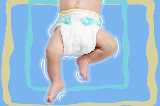 OsoCozy Prefold Cloth Diapers (1 Doz) - Soft, Absorbent, Durable - 100% Cotton