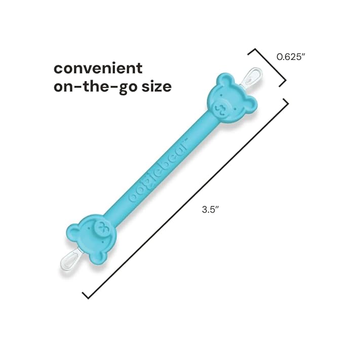 oogiebear: Baby Nose Cleaner & Ear Wax Removal Tool - Safe Booger & Earwax Removal for Newborns, Infants, Toddlers - Dual-Ended - Essential Baby Stuff, Diaper Bag Must-Have, with CASE