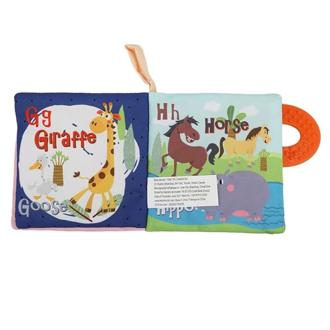 Baby Books Toys Gifts, Touch and Feel Cloth Crinkle Books for Babies,Infant Toddler Baby 0-3-6-12-18 Months, Early Learning Toys 6 to 12 Months 1-2 Years Old, Easter Shower Gift for Boys Girls,6 PCS