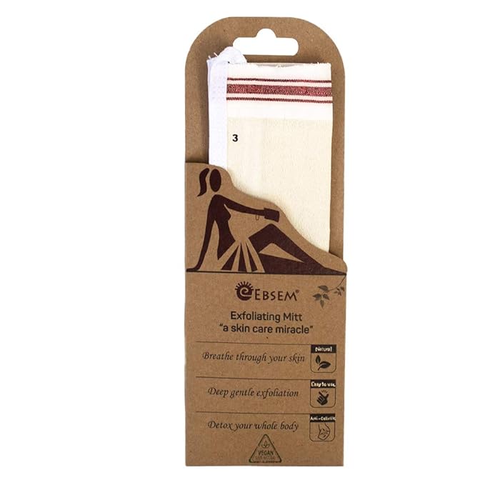 Turkish Bath Hamam Hammam Spa Exfoliator Peeling Glove Kese Mitt Exfoliating Gloves for face, body, arms, legs,feet (Grd 3 for your legs & arms sensitive skin (Mediu)