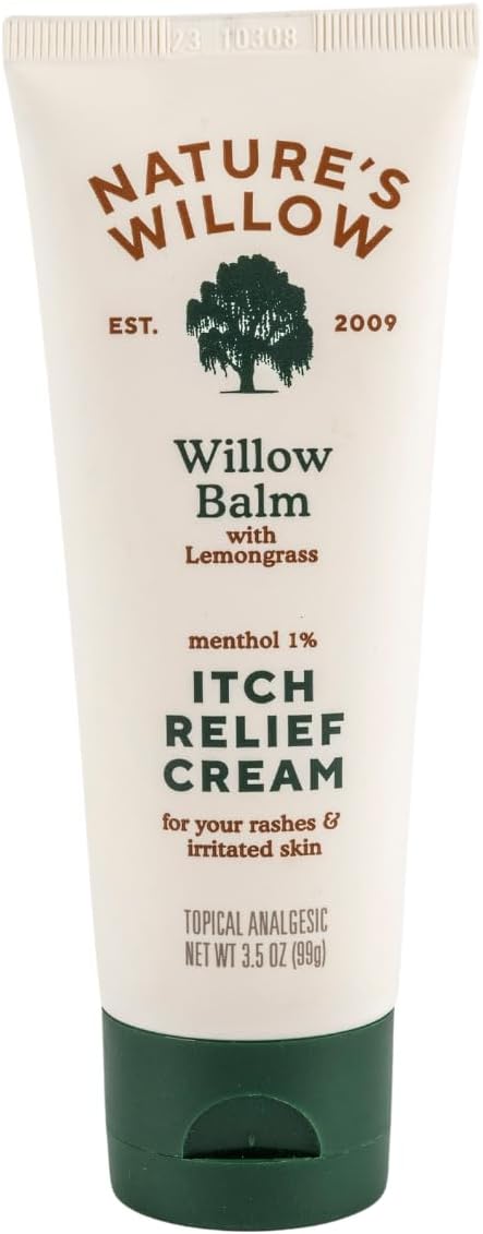Nature's Willow Itch Relief Lotion with Willow Bark | Soothe Itch from Bug Bites, Rash, Sunburn, and More | Free from Artificial Fragrances & Dyes | Made with Essential Oils | 3.5 oz