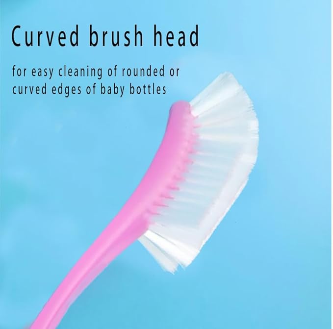 Bottle Brush and Nipple Brush for Avent, BPA Free (Pink)