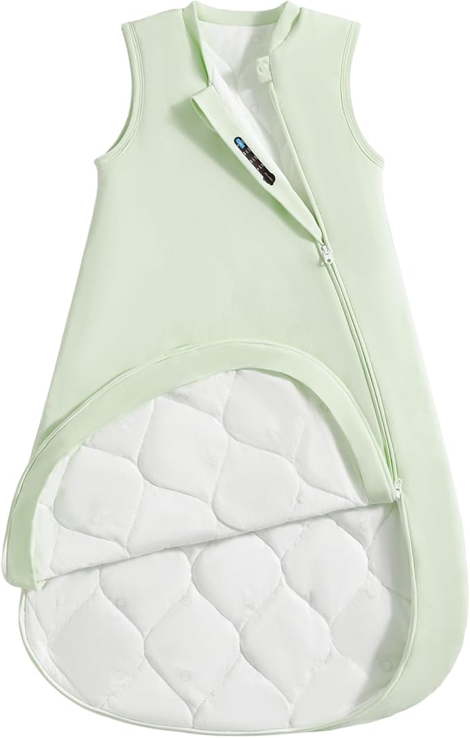 1.0 Tog 2.5 Tog Baby Sleep Sack, 100% Cotton Baby Sleeping Bag 3-24M, 2-Way Zipper Baby Wearable Blanket