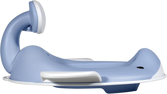 Kindsgut Potty Training Seat in whale design, designed in Germany, suitable for all toilet shapes non-slip toilet seat, Pigeon Blue