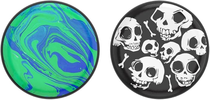 PopSockets PopPuck – Magnetic Fidget Toy for Adults & Kids, Trick Magnet, Sensory Toy for Stress Relief & Focus - Blue Jar