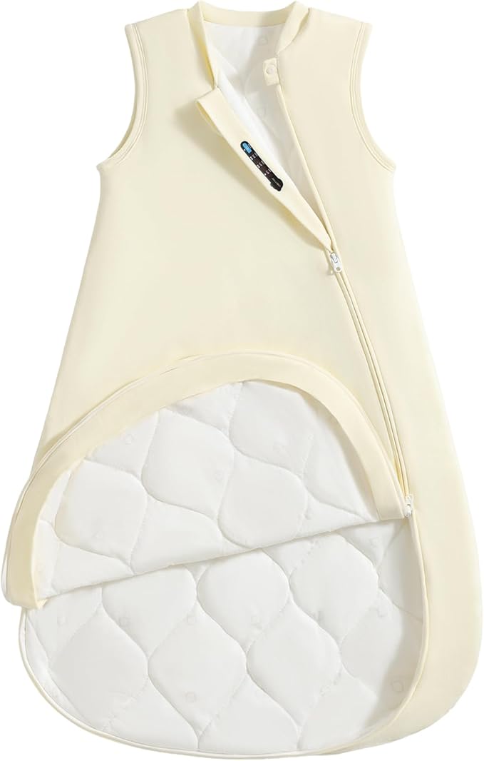 1.0 Tog 2.5 Tog Baby Sleep Sack, 100% Cotton Baby Sleeping Bag 3-24M, 2-Way Zipper Baby Wearable Blanket
