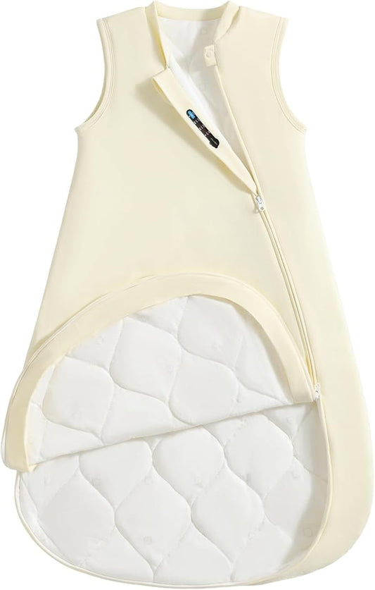 1.0 Tog 2.5 Tog Baby Sleep Sack, 100% Cotton Baby Sleeping Bag 3-24M, 2-Way Zipper Baby Wearable Blanket