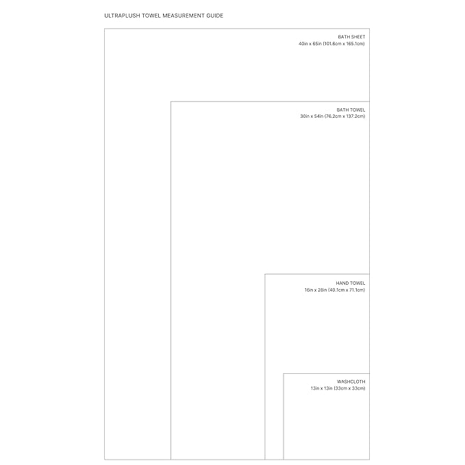 Italic Serene Ultraplush Cotton Towel Set, 4-Piece, 2 Bath Towels + 2 Hand Towels, Light Gray, Large, 800GSM, 100% Cotton, Heavy Duty, Resort Grade Towels (Light Gray)